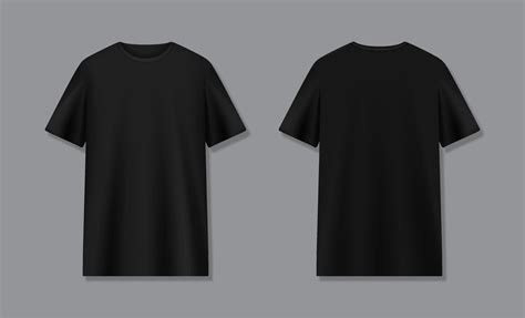 black t shirt back mockup.